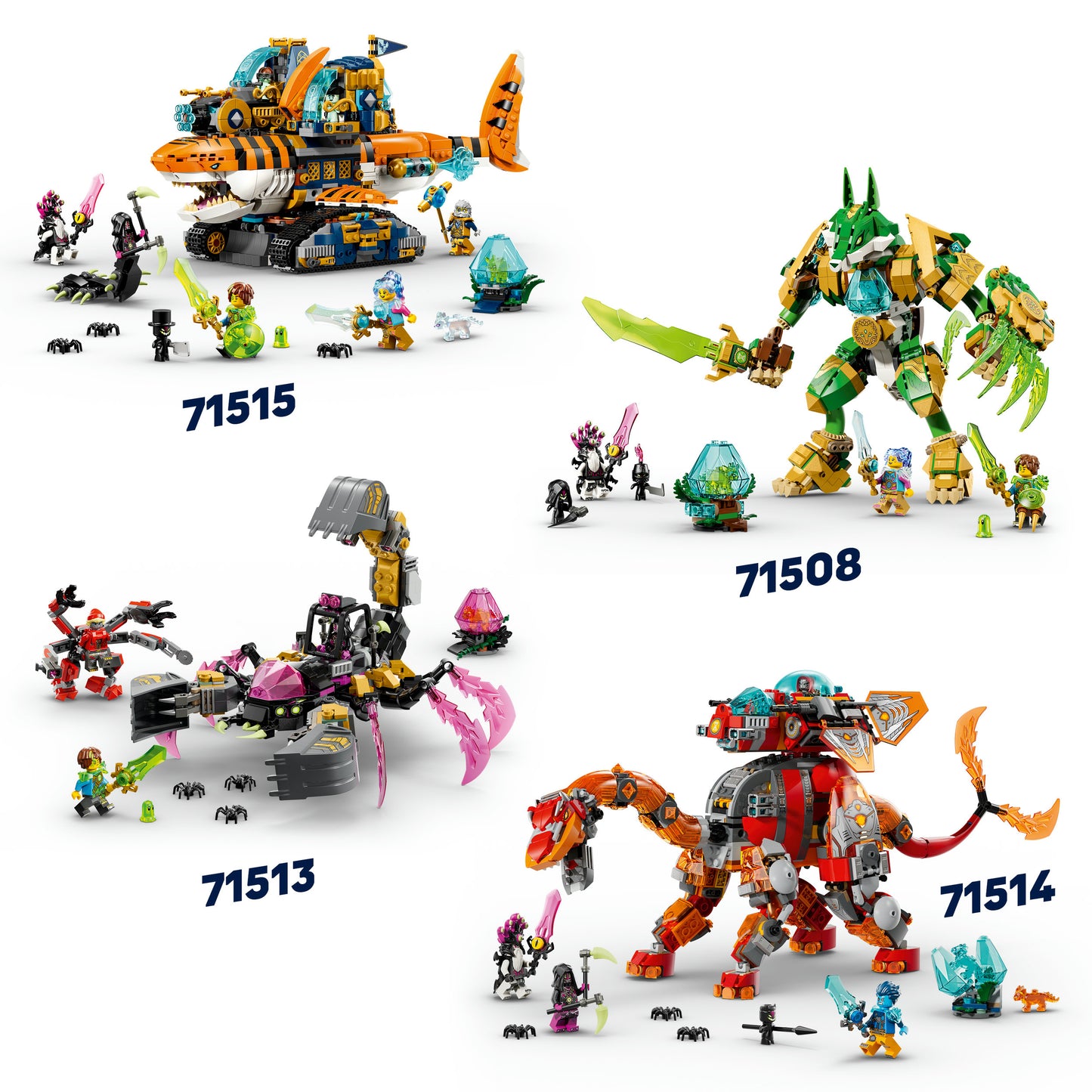 LEGO® DREAMZzz™ Krokodilonderzeeër Speelgoed - Bouwset voor Kinderen - 3 Minifiguren - 71512