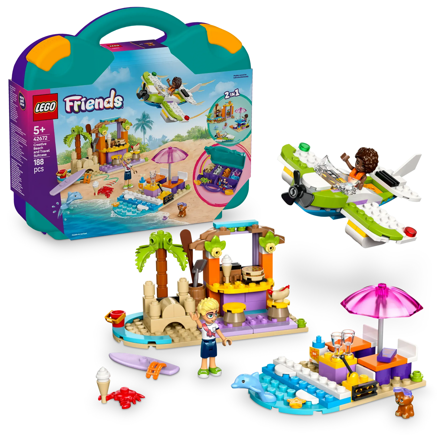 LEGO Creatieve strand en reiskoffer 42672 Friends