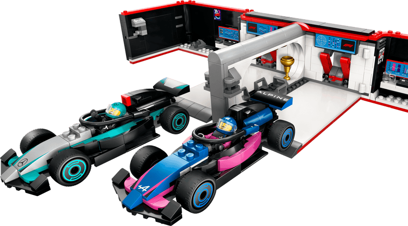 LEGO Pit Box with Mercedes AMG and Alpine F1 Cars 60444 City (Delivery: January 1, 2025)