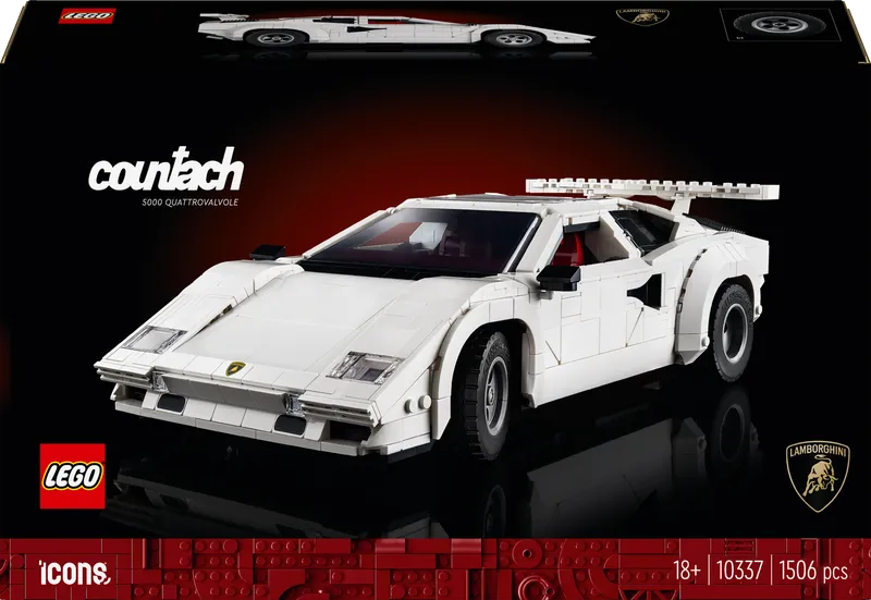 LEGO Lamborghini Countach 5000 Quattrovalvole (white) 10337 Icons