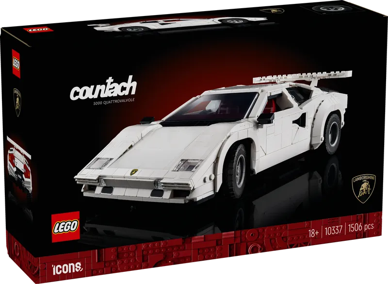 LEGO Lamborghini Countach 5000 Quattrovalvole (white) 10337 Icons