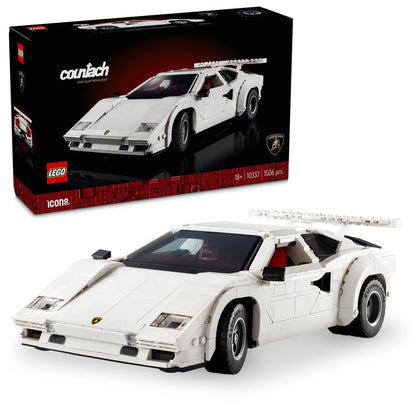 LEGO witte Lamborghini Countach 5000 Quattrovalvole 10337 Icons