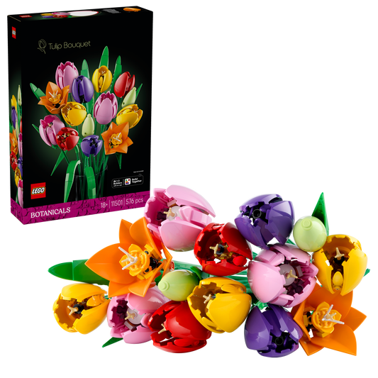 LEGO® Botanicals Boeket met Tulpen - Bloemendecoratie - Bouwset voor Volwassenen - Cadeautip - 11501