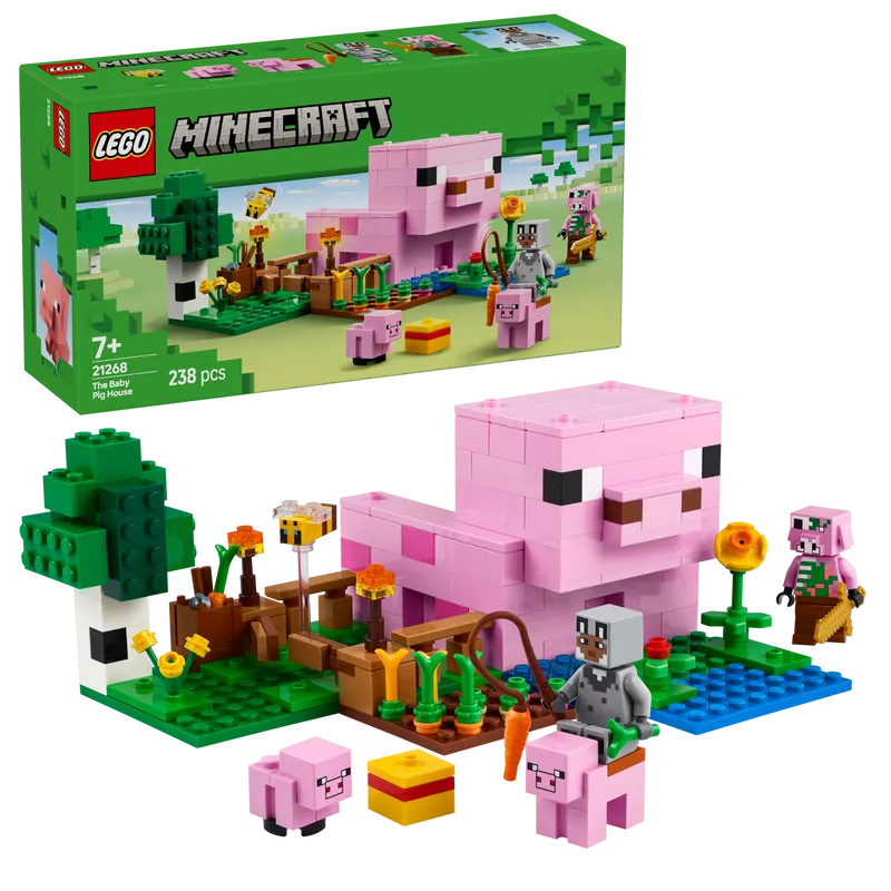 LEGO The Baby Pig House 21268 Minecraft (Pre-Order: January 2025)