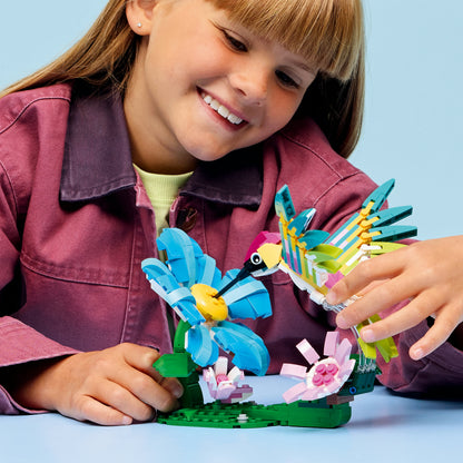 LEGO® Creator 3in1 Wilde dieren: Kleurrijke Kolibrie - Bouw Om tot Vlinder of Vis - 31384
