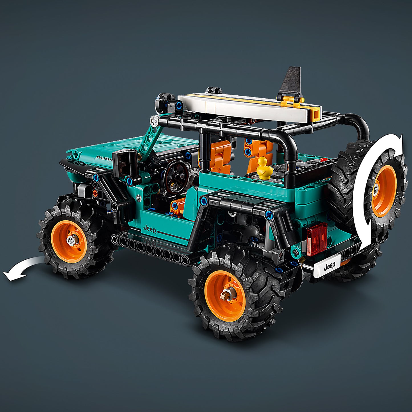 LEGO Technic Jeep Wrangler Rubicon Terreinwagen – Offroad Voertuig Bouwpakket voor Kinderen met V6-motor, Sturing en Vering – STEM Verjaardagscadeau voor Jongens en Tieners vanaf 10 Jaar – 42227