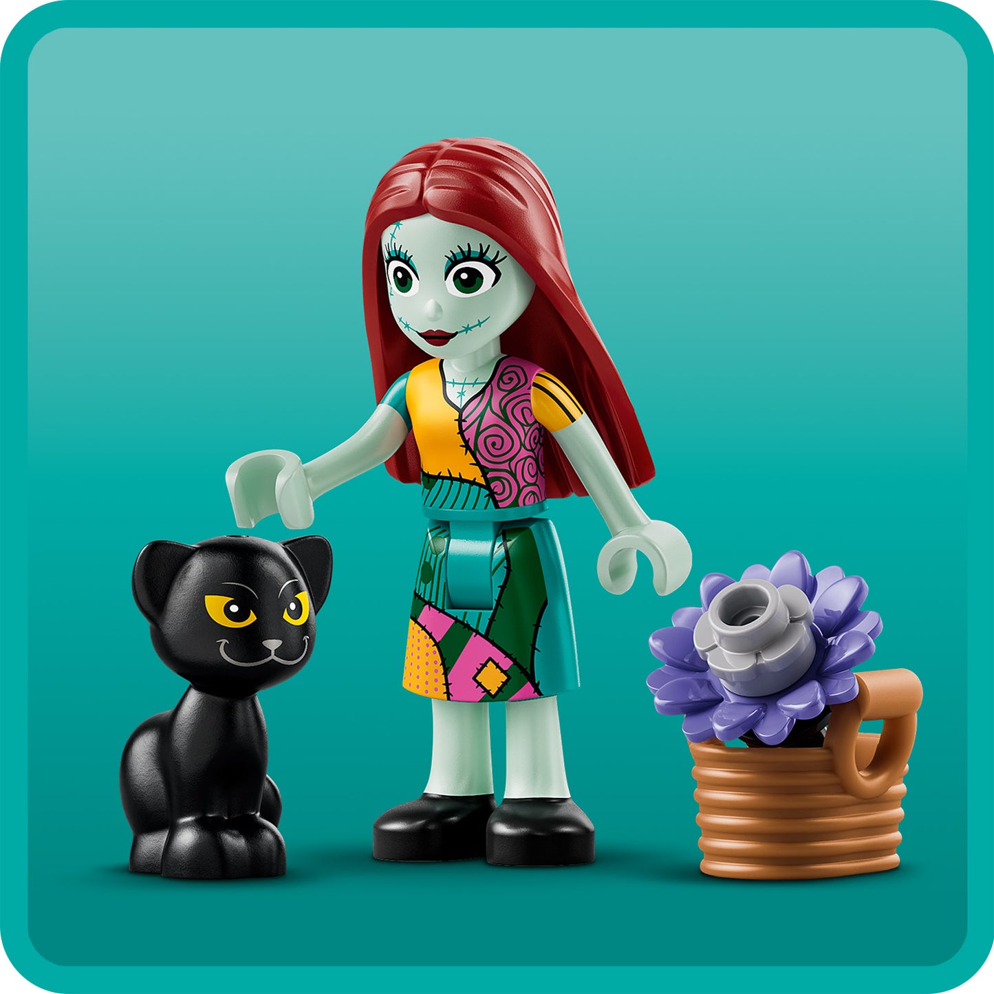 LEGO | Disney Sally’s Bloempot – Kinderkamer Decoratie met 2 Kunstbloemen, 2 Poppetjes, Speelgoedkeuken en Accessoires – Cadeau voor Meisjes vanaf 9 Jaar en The Nightmare Before Christmas Fans 43288