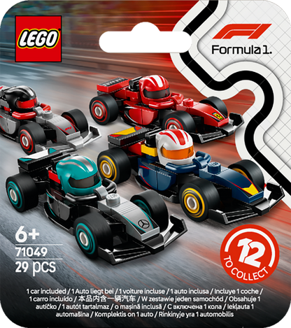 LEGO Formula 1 Drivers with their Car 71049 Minifigures (Set 12 Pieces)