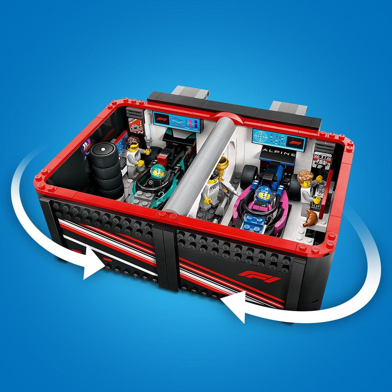 LEGO Pit Box with Mercedes AMG and Alpine F1 Cars 60444 City (Delivery: January 1, 2025)