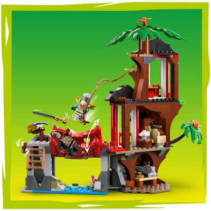 EGO® NINJAGO® Ninjavoertuigen bij de Boomhut - Actiespeelgoed - Speelset met 6 Minifiguren - 71857