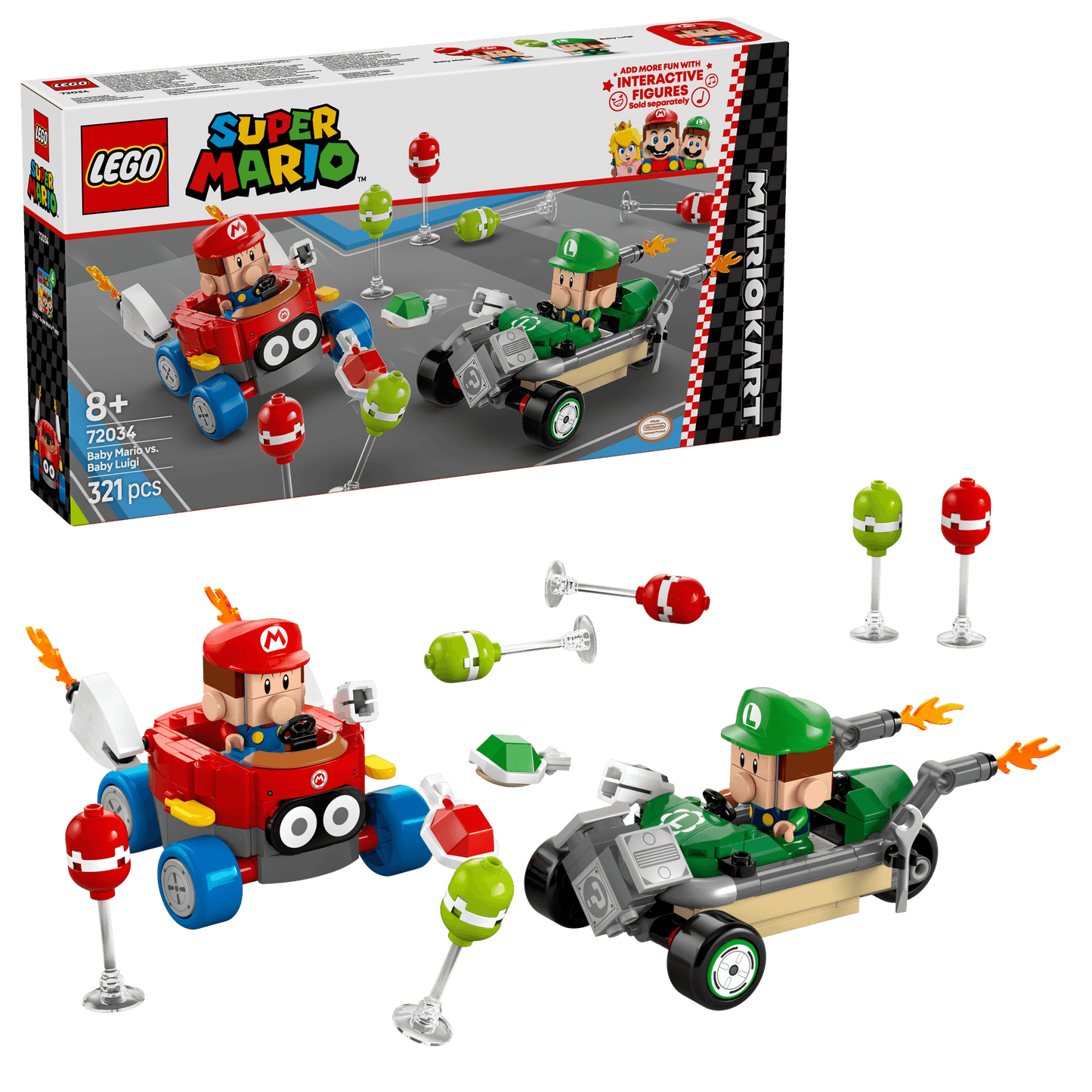 LEGO Mario Kart – Baby Mario vs. Baby Luigi 72034 Super Mario