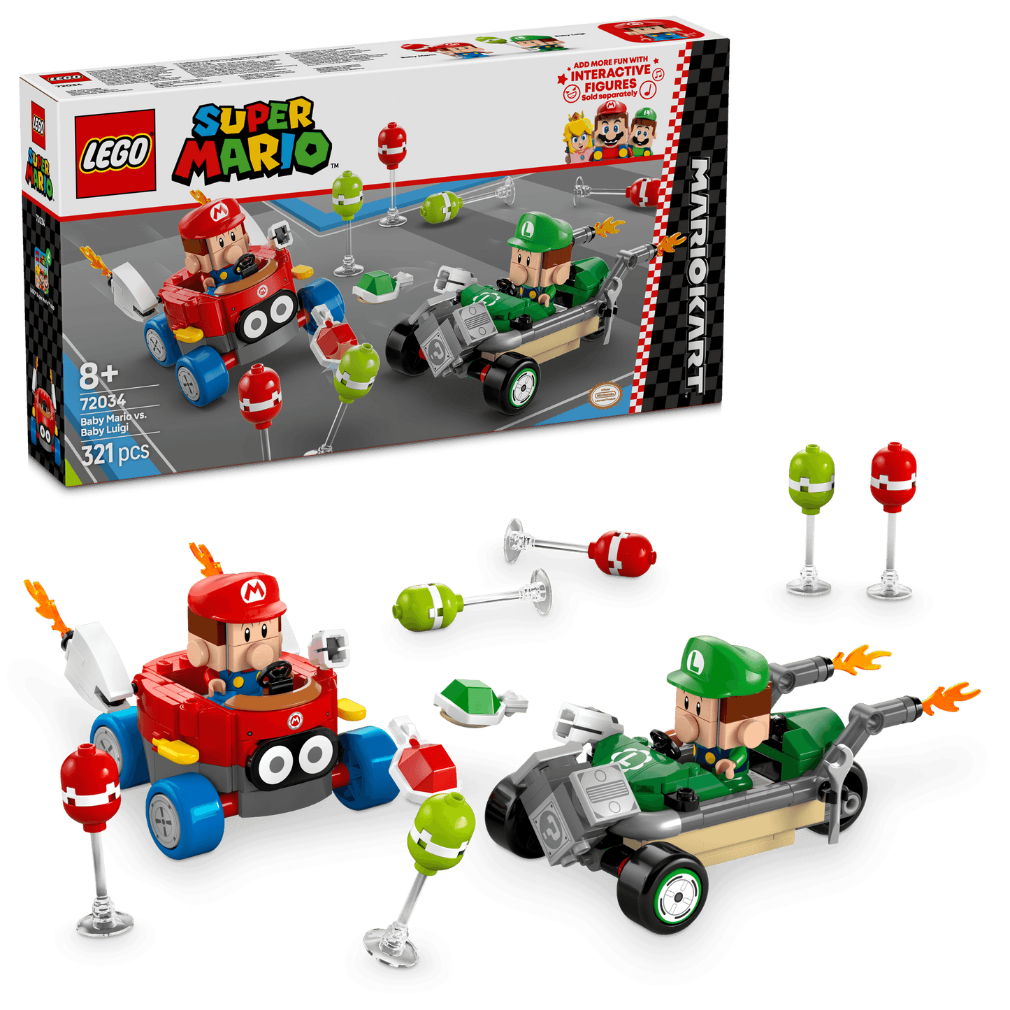 LEGO Mario Kart – Baby Mario vs. Baby Luigi 72034 Super Mario