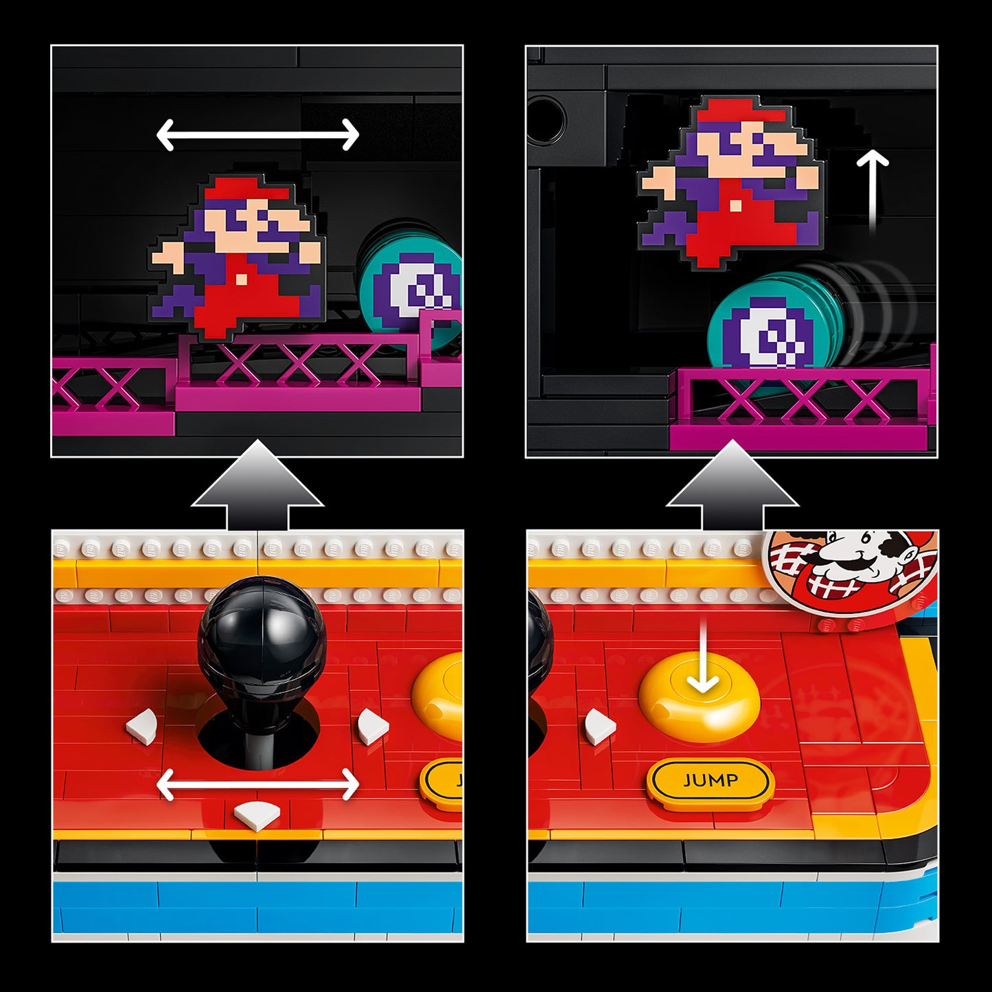 LEGO Donkey Kong-Arcadekast - Bouwpakket voor Volwassenen - Arcadespel voor Verzamelaars - Retro Woondecoratie en Kantoor Decoratie - Videogame Merch - Cadeau voor Gamers, Mannen en Vrouwen - 72051