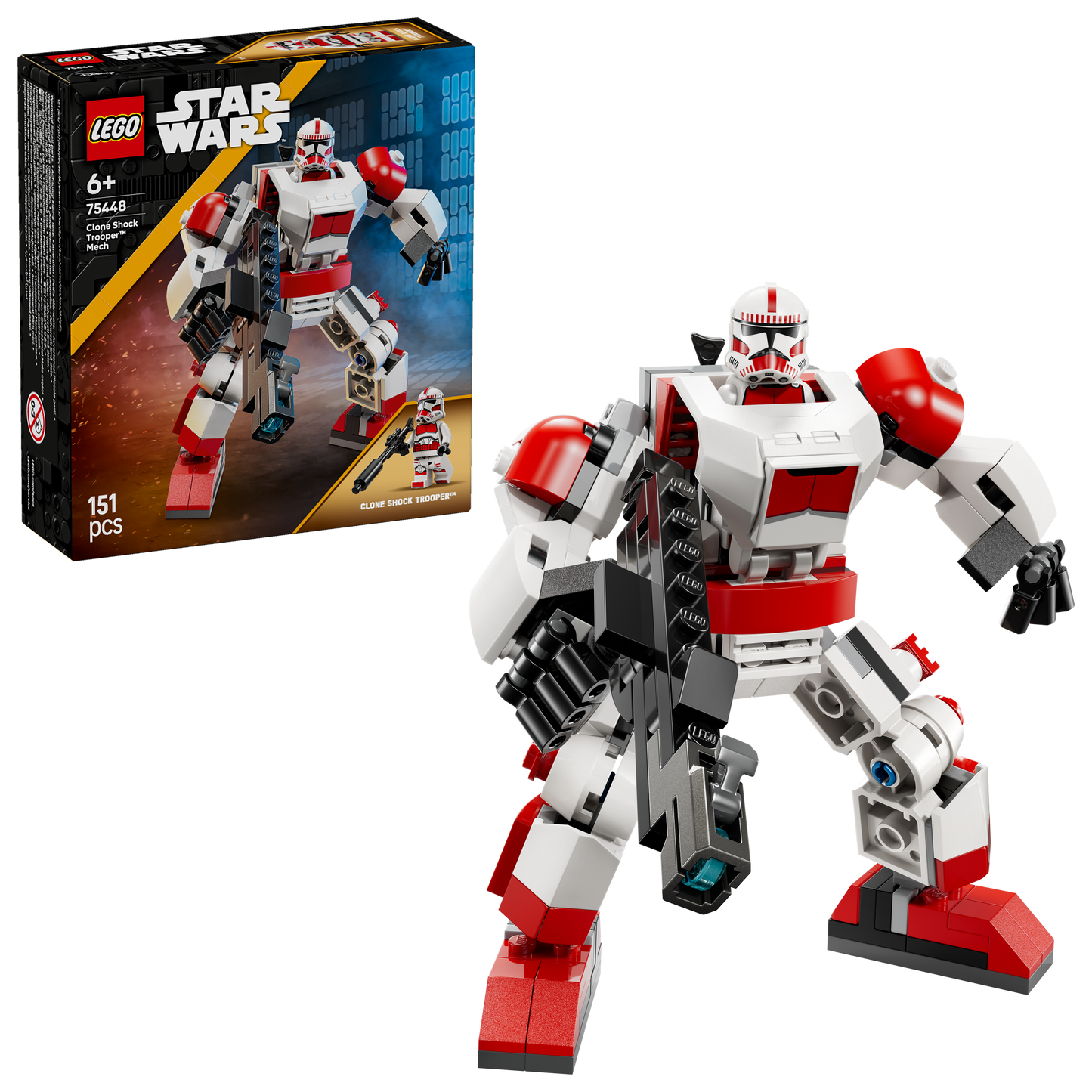 LEGO Star Wars Clone Shock Trooper Mecha Bouwpakket voor Kinderen en Decoratie 75448