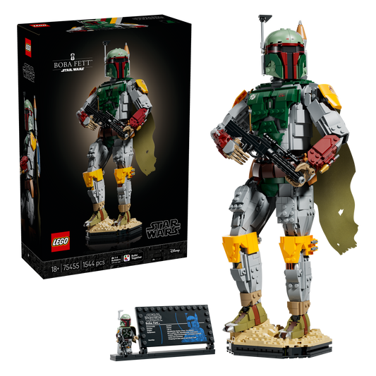 LEGO Star Wars 75455 Boba Fett Figuur - Bouwpakket voor Volwassenen met Personage - Model met Minifiguur van Premiejager - Decoratie - Cadeau voor Return of the Jedi Fans