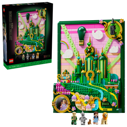 LEGO Wicked Emerald City Muurkunst Bouwpakket voor Volwassenen Set 75685
