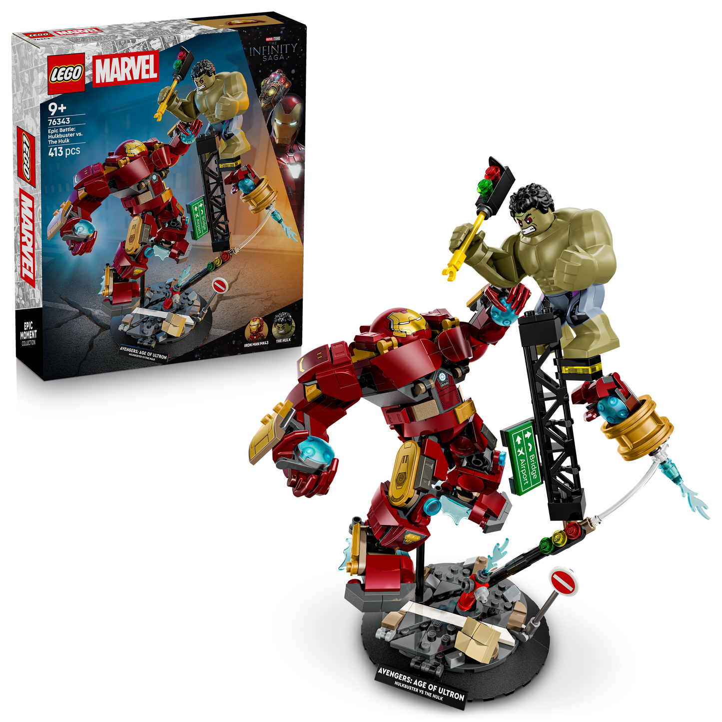 LEGO Marvel Ultieme strijd: Hulkbuster vs. Hulk Superhelden Bouwpakket voor Kinderen 76343