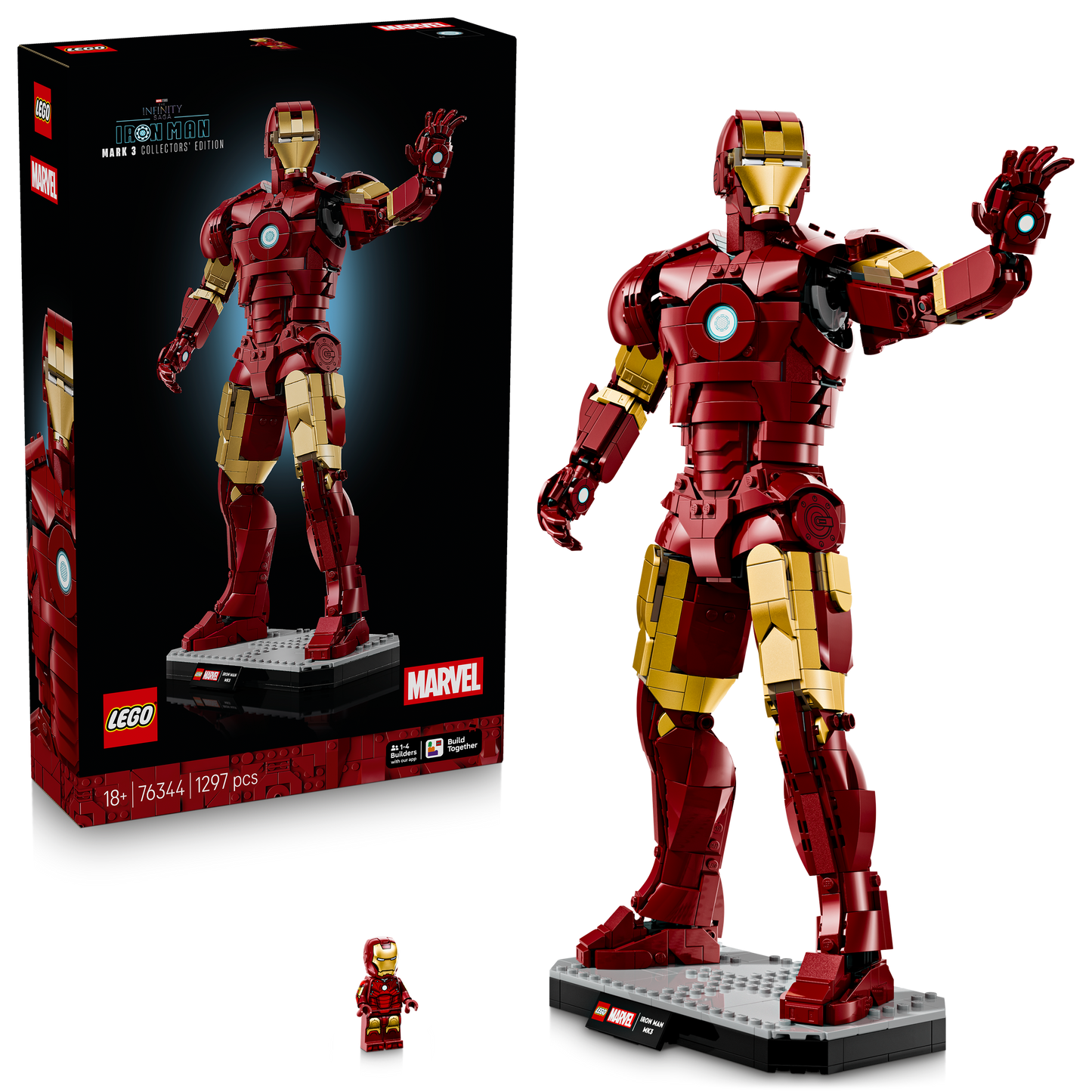 LEGO Marvel Iron Man Mark 3 – Verzameleditie Bouwpakket voor Volwassenen met Superhelden 76344