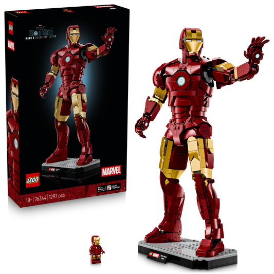 LEGO Marvel Iron Man Mark 3 – Verzameleditie Bouwpakket voor Volwassenen met Superhelden 76344