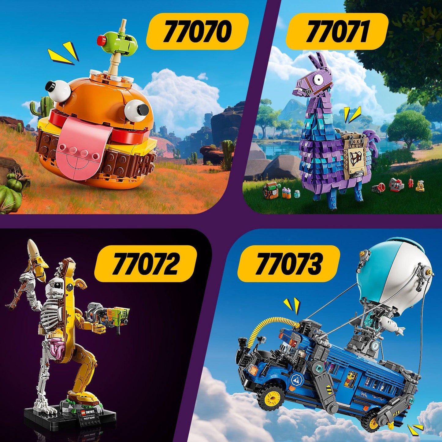 LEGO Fortnite Combi Deal 1: 77070, 77071, 77072 &amp; 77073