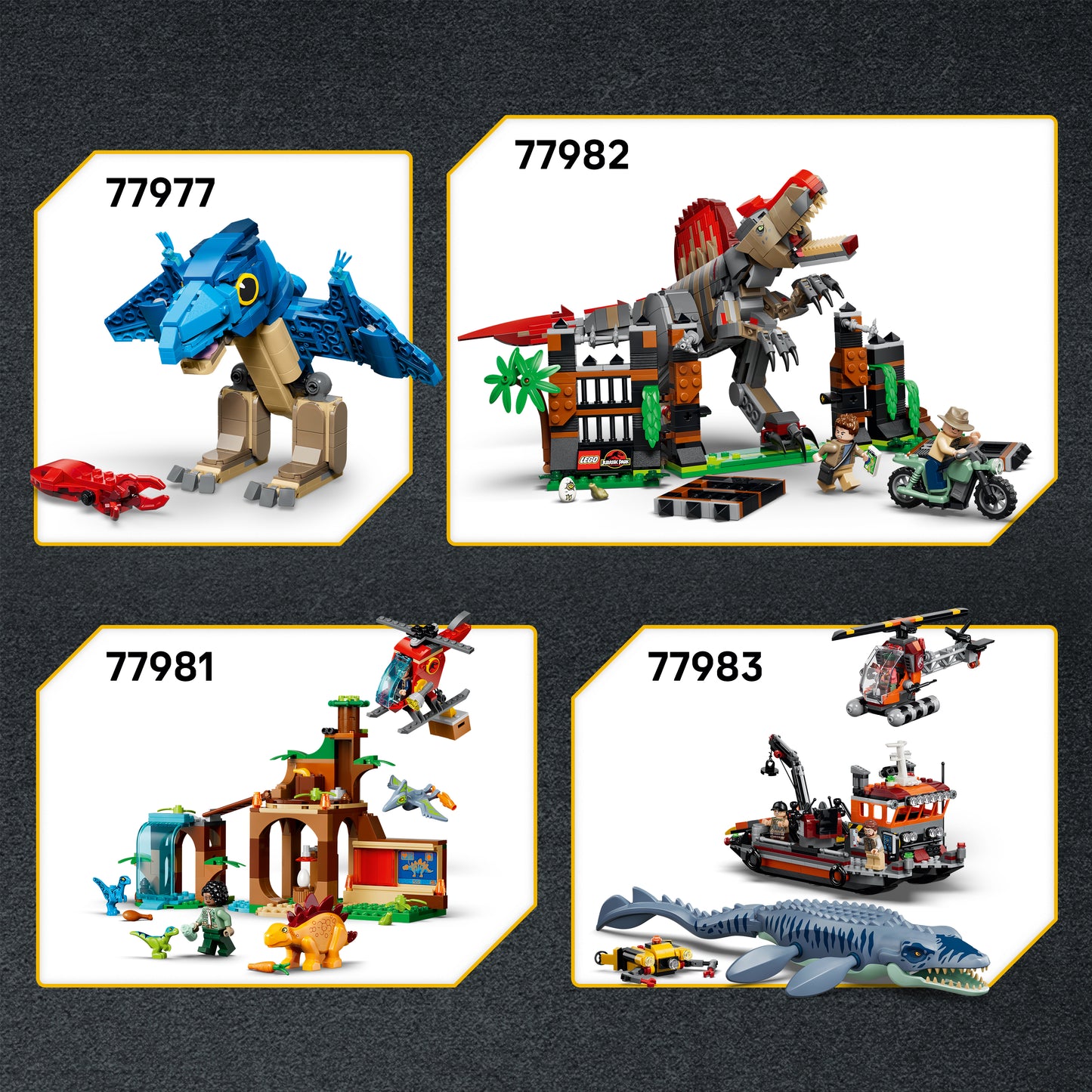 LEGO Jurassic World Jonge T. Rex Transporttruck - Speelgoed Dinosaurus voor Kinderen - Bouwpakket met T. Rex Figuur, 2 Minifiguren en Terreinwagen - Cadeau voor Jongens en Meisjes vanaf 4 Jaar 77978