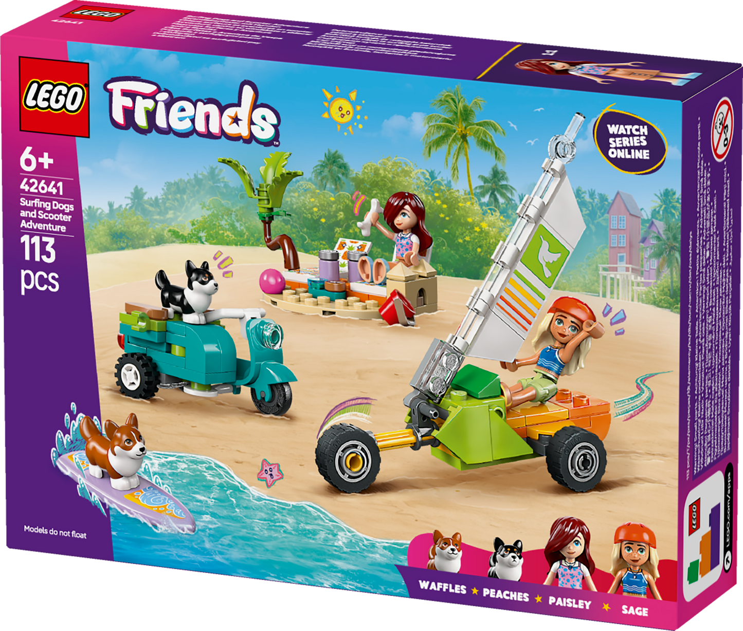 LEGO Surf & Scooter Fun with the Puppies 42641 Friends