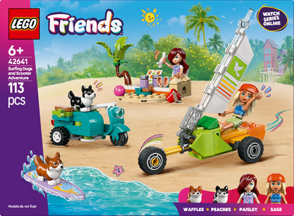 LEGO Surf & Scooter Fun with the Puppies 42641 Friends