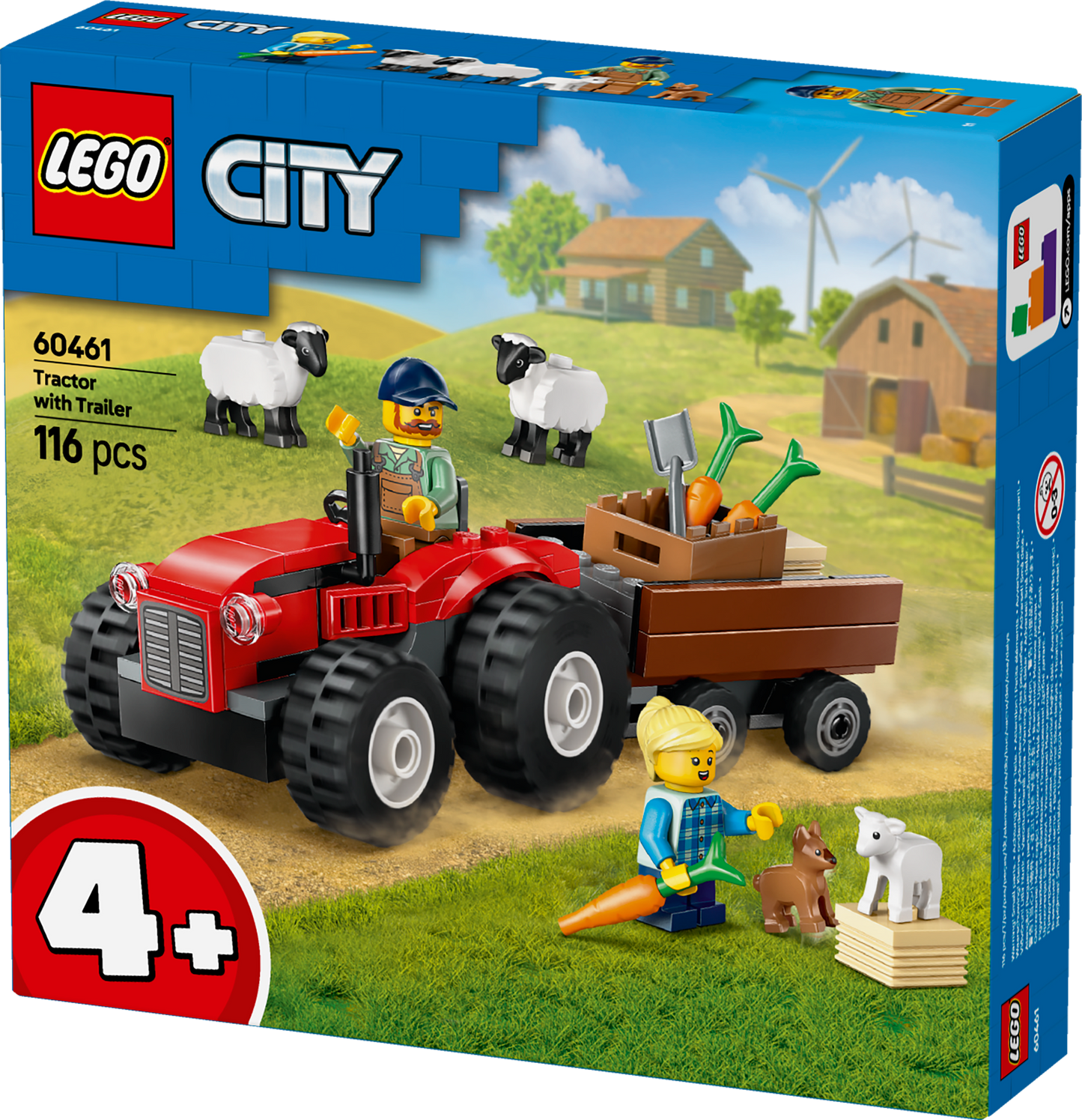 LEGO Red Tractor with Trailer and Sheep 60461 (Pre-Order: January 2025)