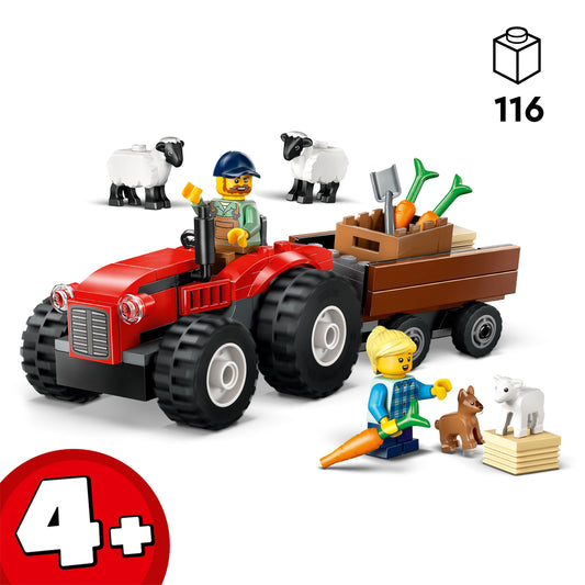 LEGO 60461 Red Farm Tractor with Trailer
