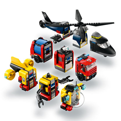 LEGO Helicopter, Fire Truck and Submarine 60462 City