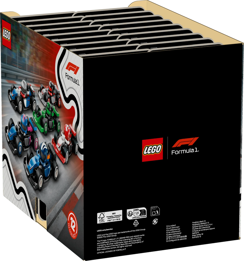 LEGO Formule 1 coureurs met hun auto 71049 Minifiguren (set 12 stuks)
