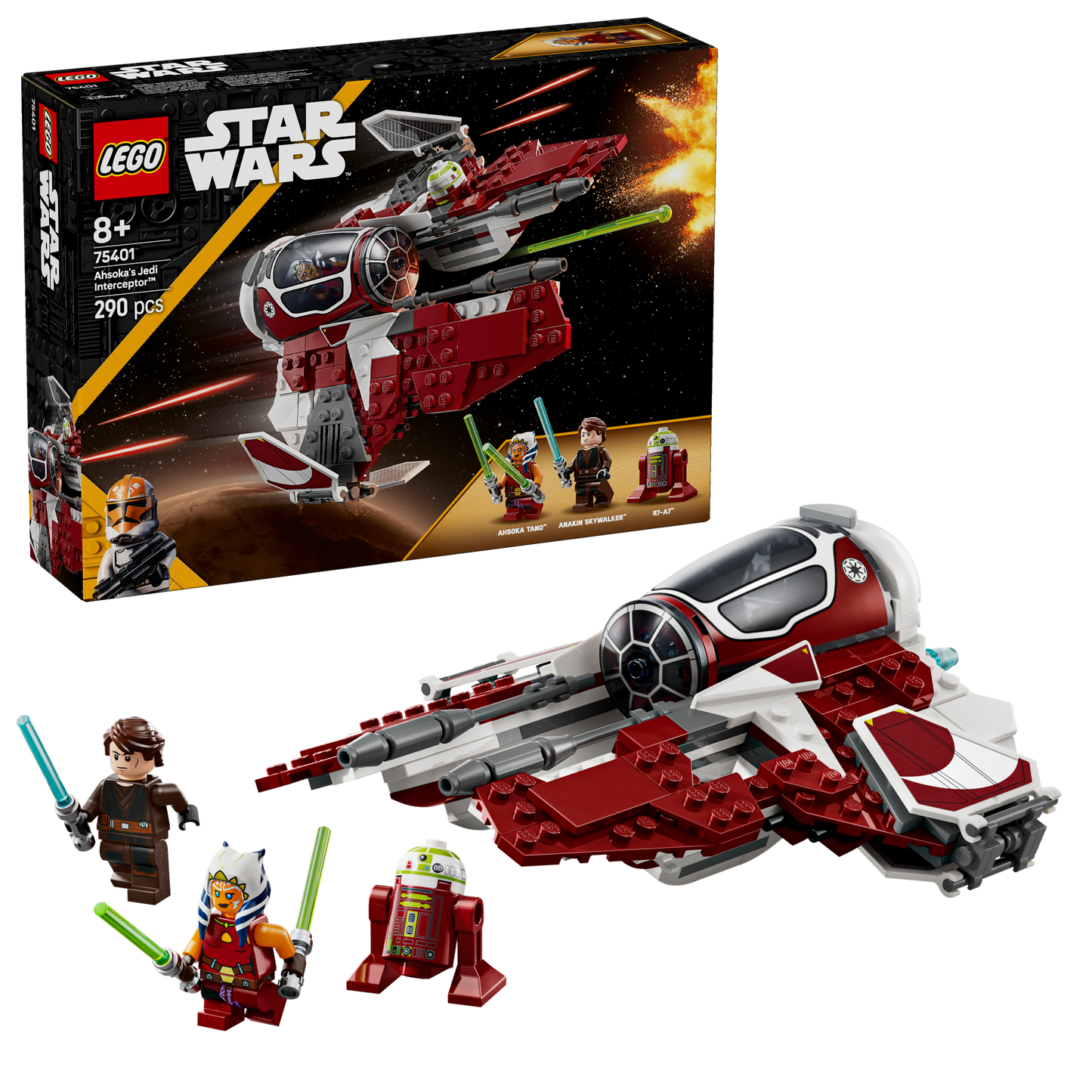 LEGO The Ahsoka Tano's Jedi Interceptor 75401 StarWars