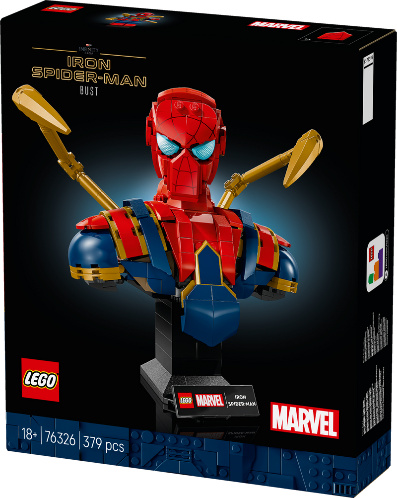 LEGO Iron Spider-Man buste 76326 Superheroes