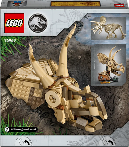 LEGO 76969 Jurassic Park Triceratops schedel