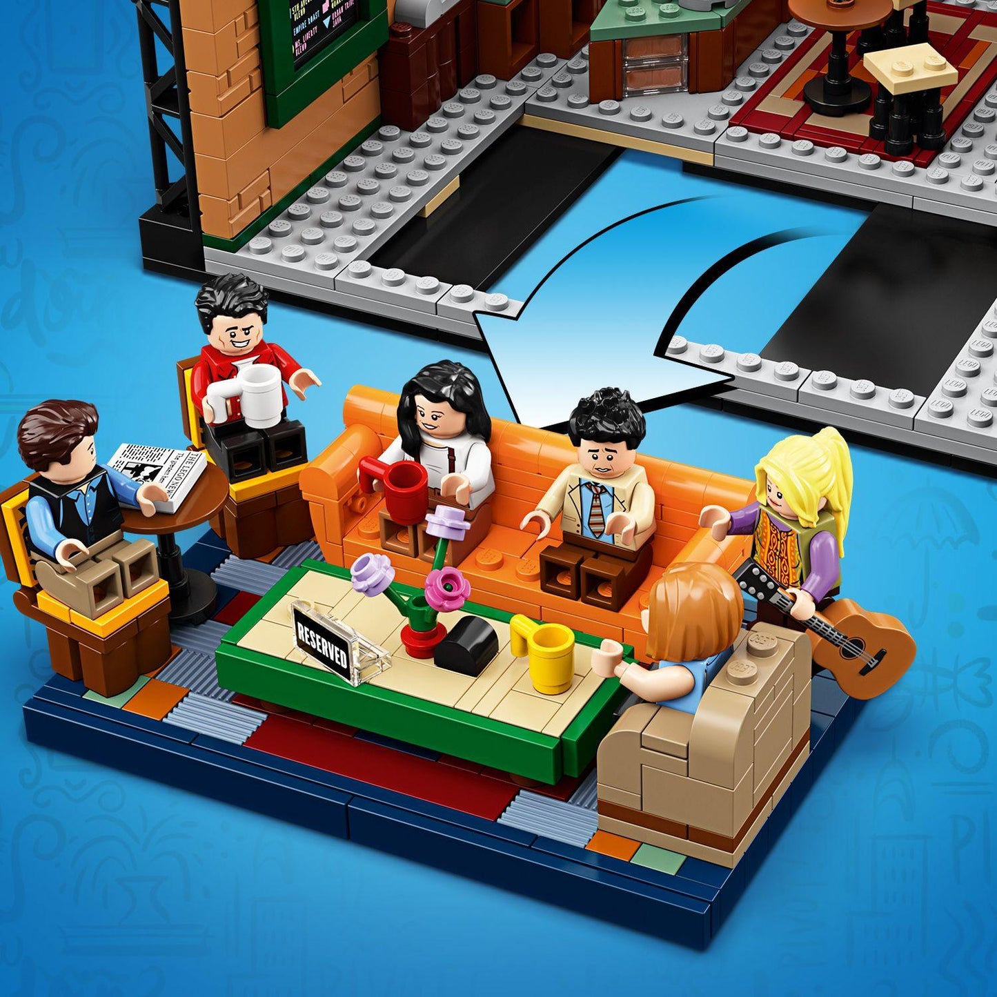 LEGO Friends Central Perk, the cafe from the Friends 21319 Ideas series