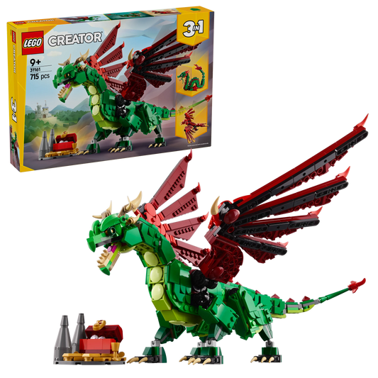 LEGO Medieval Dragon 31161 Creator 3-in-1 (Pre-Order: January 2025)