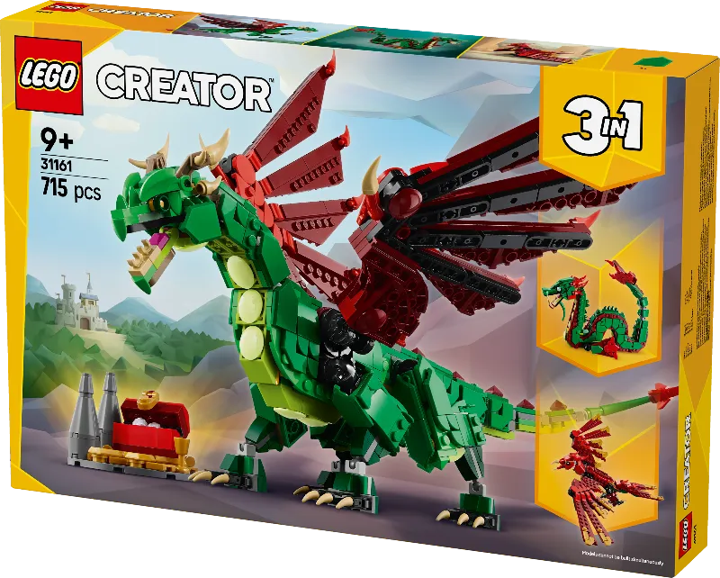 LEGO Medieval Dragon 31161 Creator 3-in-1 (Pre-Order: January 2025)