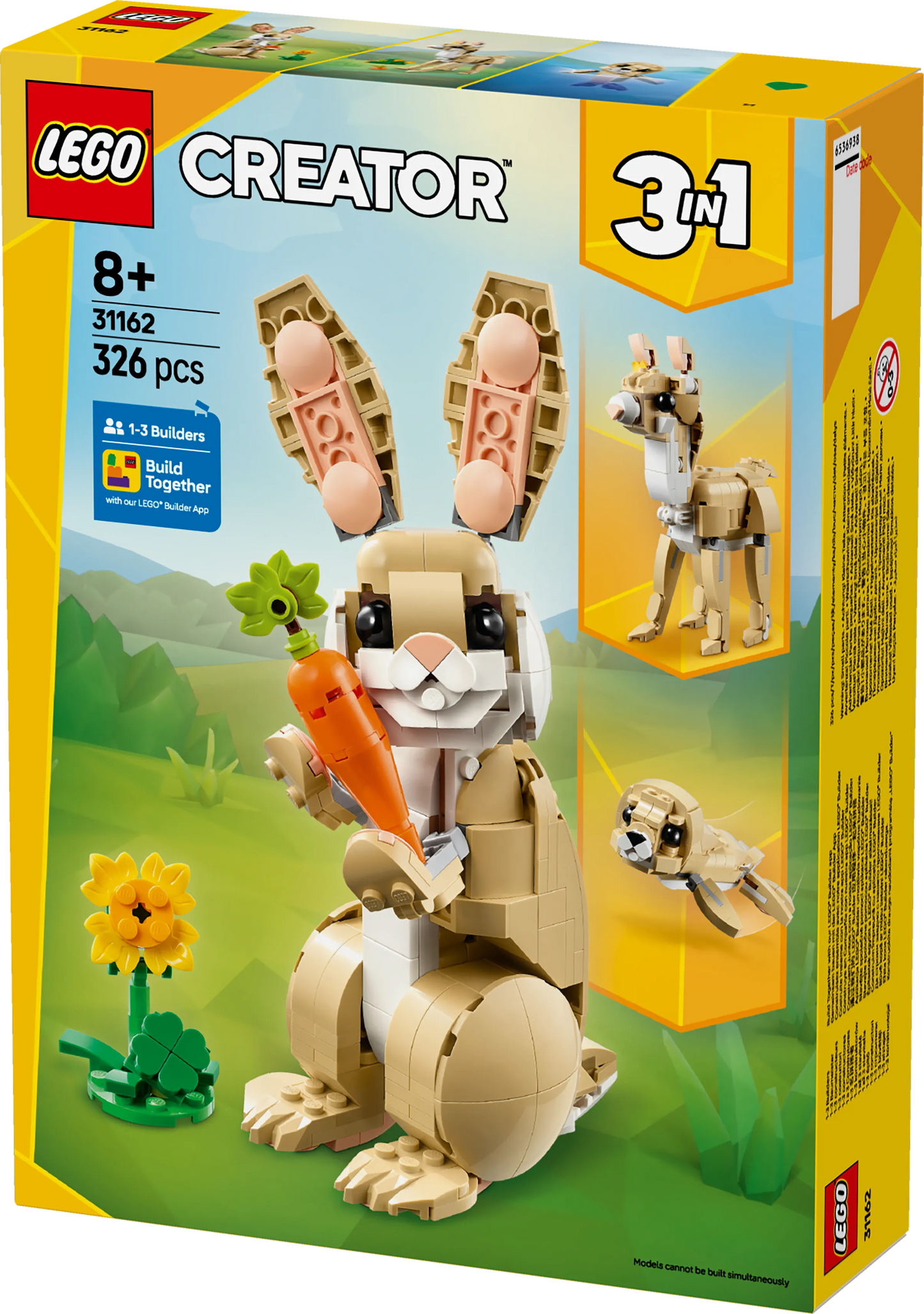 LEGO Cute Bunny 31162 Creator 3-in-1 (Pre-Order: January 2025)