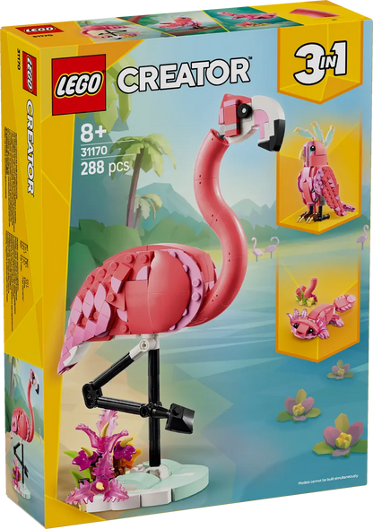 LEGO Wild Animals Pink Flamingo 31170 Creator (Pre-Order: March 2025)