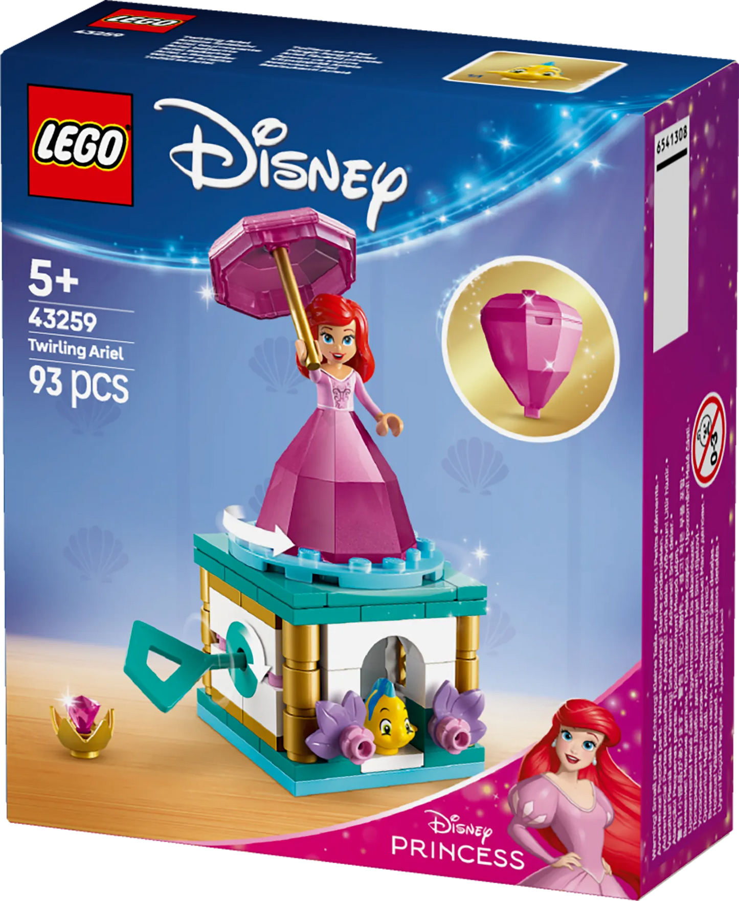 LEGO Draaiende Ariel 43259 Disney (Pre-Order: januari 2025)