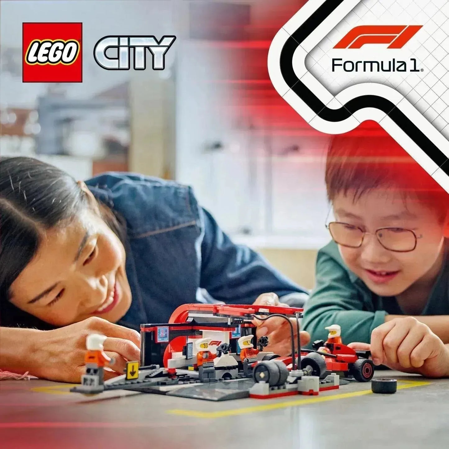 LEGO Pitcrew van de Formule 1 60443 City