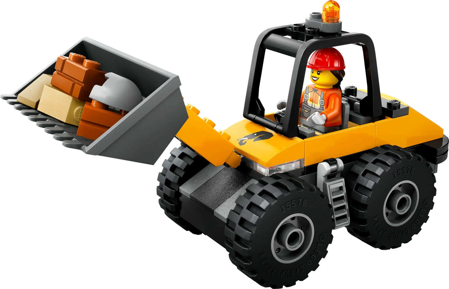 LEGO Gele Wiellader graafmachine 60450 City