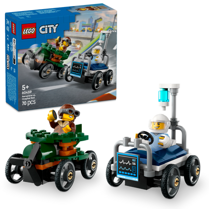 LEGO Raceauto pakket: vliegtuig vs ziekenhuisbed 60459 City