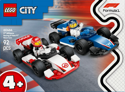 LEGO F1 Williams Racing & Haas Formule 1 auto's 60464 City