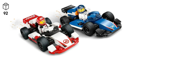 LEGO F1 Williams Racing & Haas Formule 1 auto's 60464 City