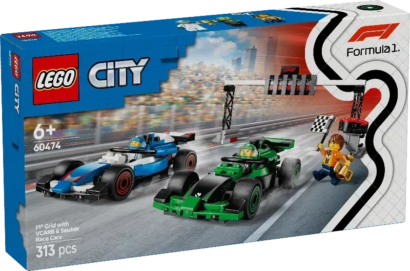 LEGO F1 Start lijn met VCARB & Sauber Formule 1 auto's 60474 City