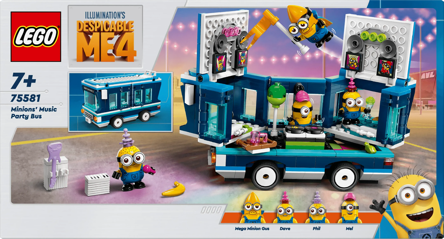 LEGO Muzikale feestbus van de Minions 75581 Minions