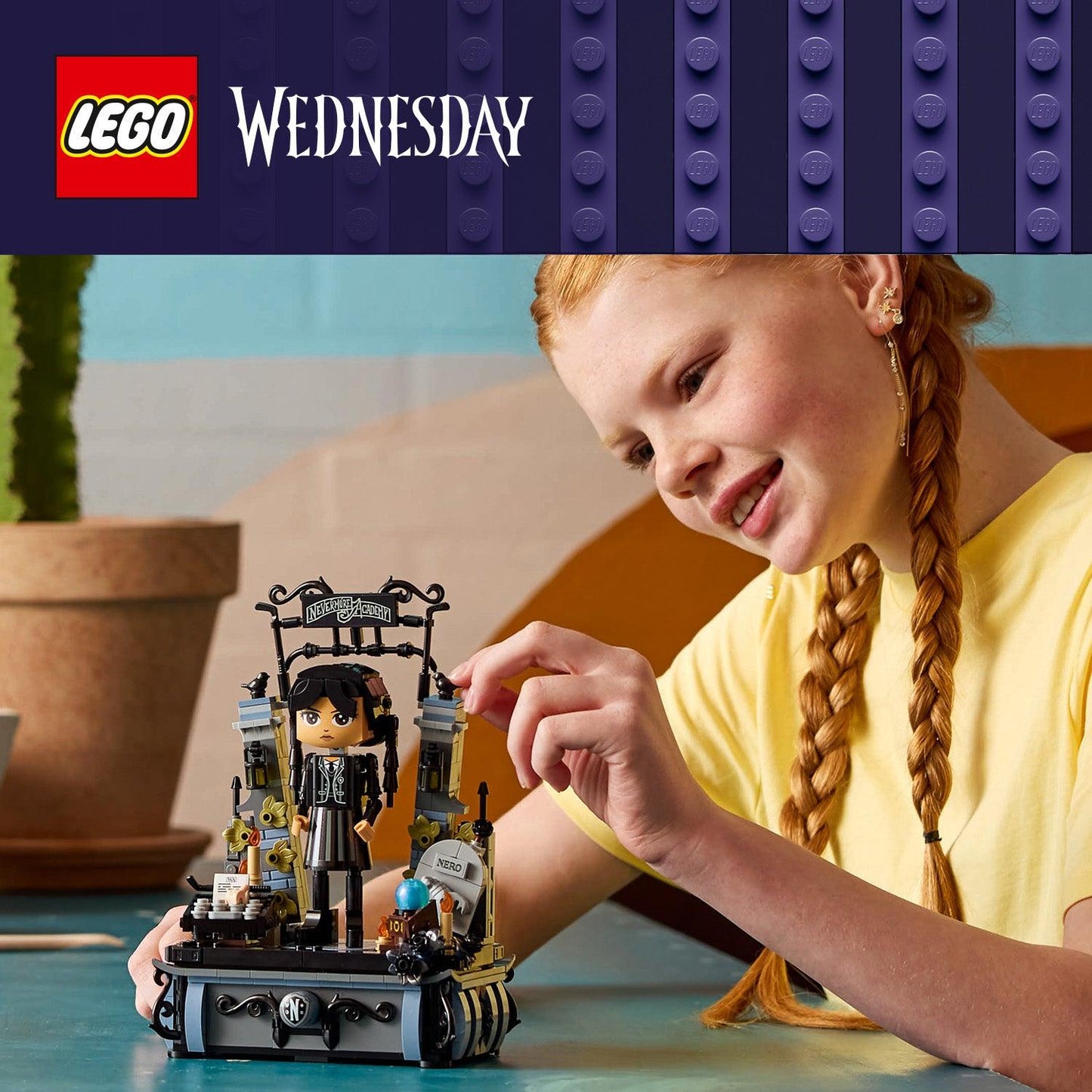 LEGO Wednesday Addams figure 76780 Wednesday