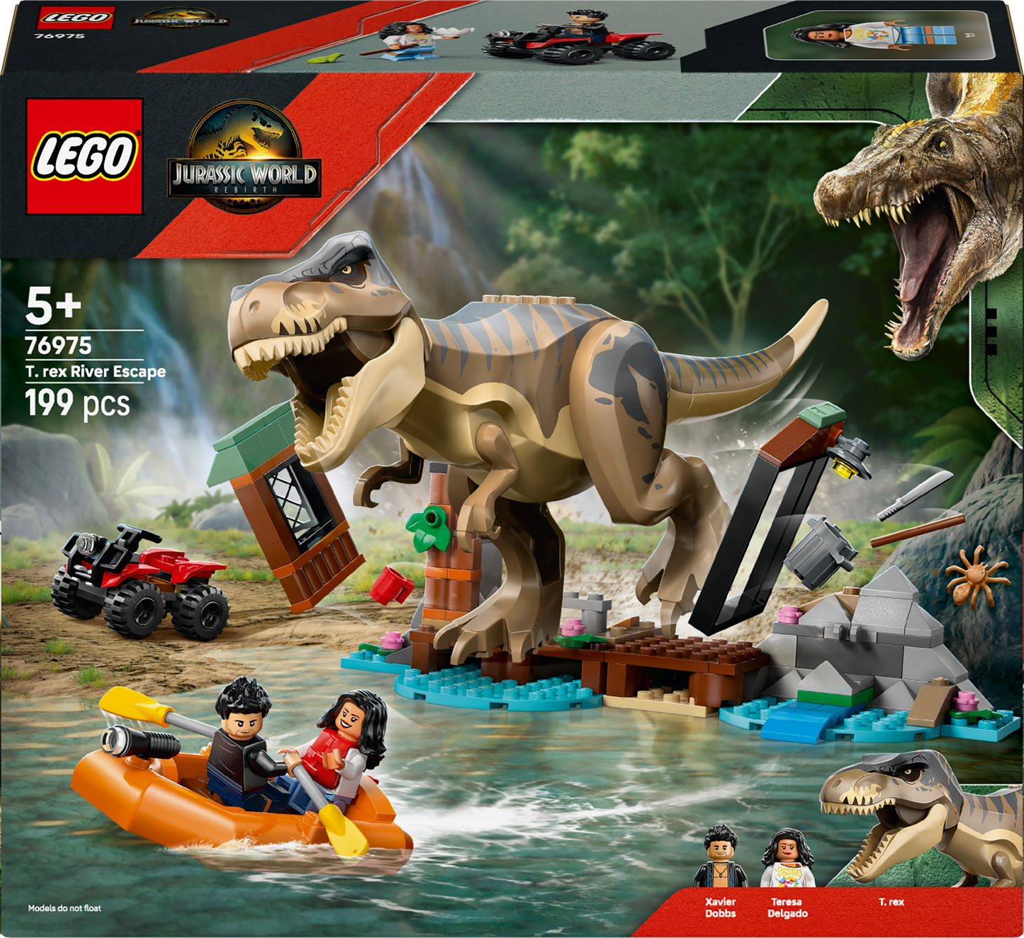 LEGO T. rex rivierontsnapping 76975 Jurassic World