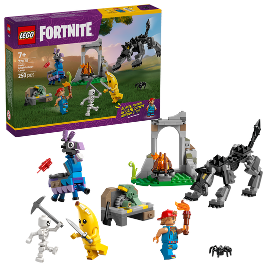 LEGO Peely en Sparkplugs kamp 77075 Fortnite